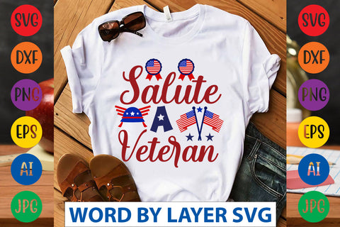 Salute A Veteran SVG Design SVG Rafiqul20606 