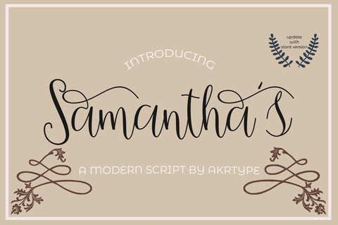 Samantha script - So Fontsy