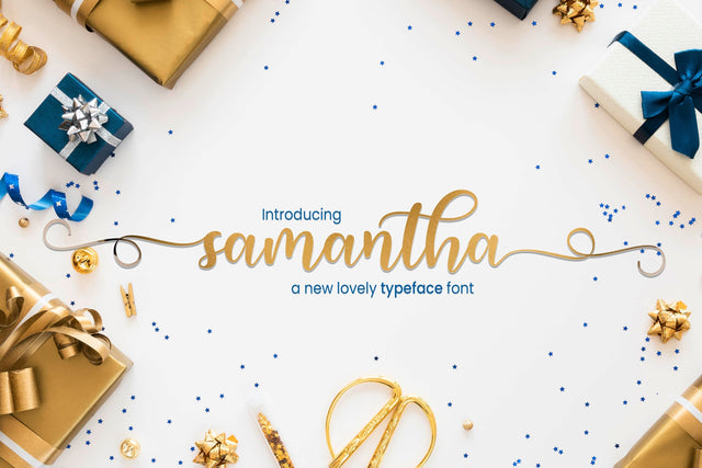 Samantha Script Font Mrletters 