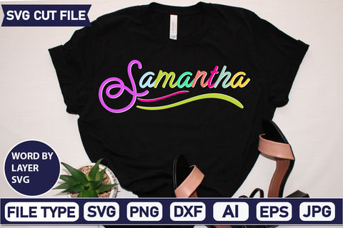 Samantha SVG Cut File SVG DesignPlante 503 