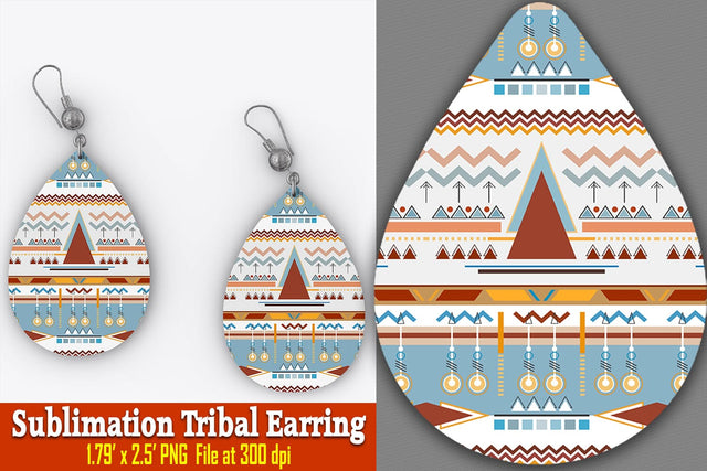 Samara Tribal Earring Sublimation Ethnic Touch 