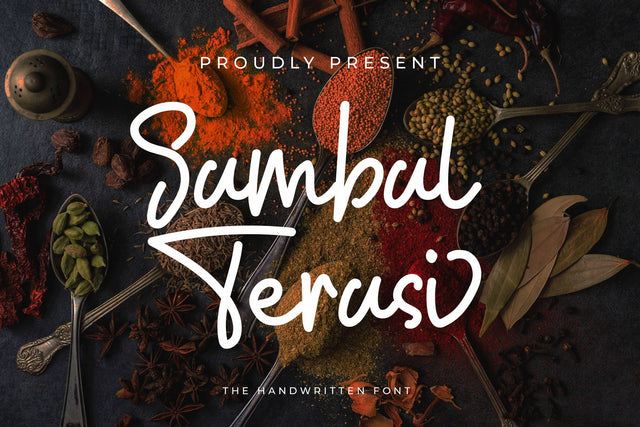 Sambal Terasi Handwritten Font LetterdayStudio 