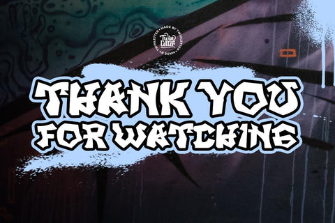 SAMBAR - Graffiti Style Font Font twinletter 