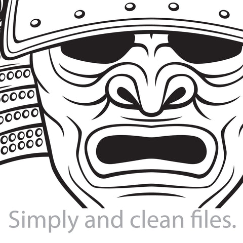 Samurai Mask SVG TribaliumArtSF 