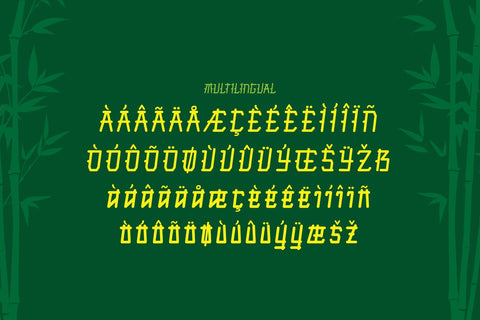 Samuri Faux Japanese Font Font twinletter 