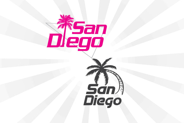 San Diego Beach Palm tree SVG Johan Ru designs 