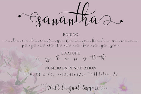 Sanantha Font Prasetya Letter 