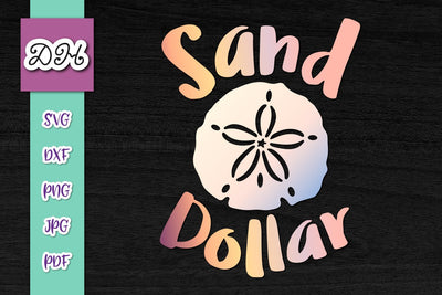 Sand Dollar Print & Cut SVG Digitals by Hanna 