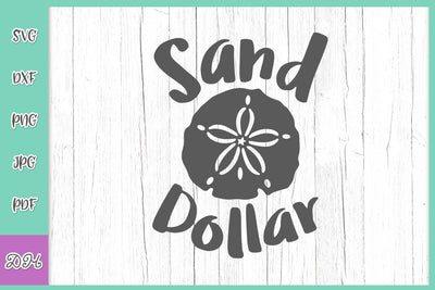 Sand Dollar Summer Beach Vacation Sea Ocean Animal Clipart Clip art SVG for Cricut DXF PNG PDF JPG Cut File SVG Digitals by Hanna 
