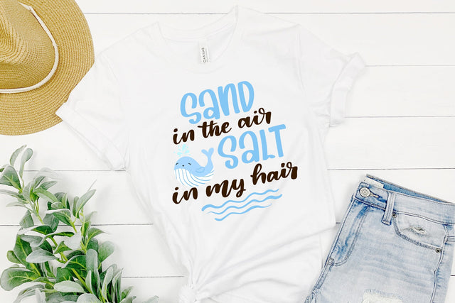 Sand In The Air Salt In My Hair SVG Cut File SVG dapiyupi store 