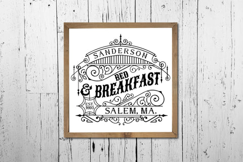 Sanderson Bed & Breakfast | Vintage Halloween SVG SVG CraftLabSVG 