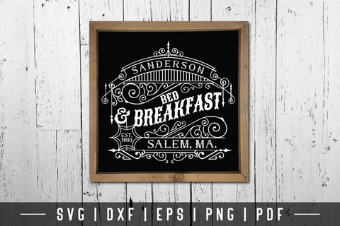 Sanderson Bed & Breakfast | Vintage Halloween SVG SVG CraftLabSVG 