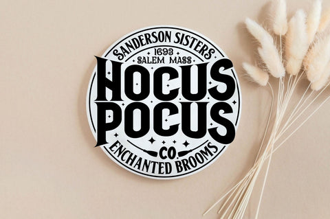 Sanderson sisters 1693 salem mass Hocus pocus co. enchanted brooms, Halloween Door Sign SVG SVG DESIGNISTIC 