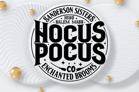 Sanderson sisters 1693 salem mass Hocus pocus co. enchanted brooms, Halloween Door Sign SVG SVG DESIGNISTIC 