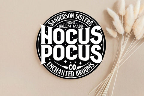 Sanderson sisters 1693 salem mass Hocus pocus co. enchanted brooms, Halloween Door Sign SVG SVG DESIGNISTIC 