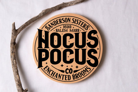 Sanderson sisters 1693 salem mass Hocus pocus co. enchanted brooms, Halloween Door Sign SVG SVG DESIGNISTIC 