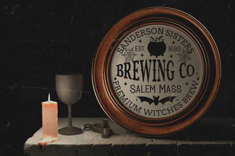 Sanderson Sisters Brewing Co, Vintage Halloween Sign SVG SVG CraftLabSVG 