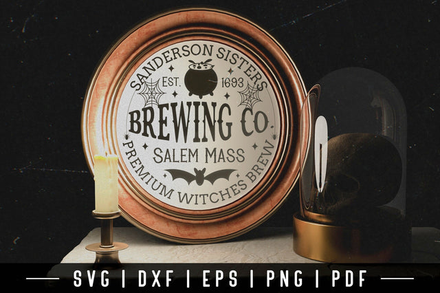Sanderson Sisters Brewing Co, Vintage Halloween Sign SVG SVG CraftLabSVG 