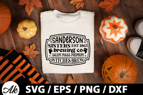 Sanderson sisters est 1863 brewing co salem mass premium witches brew SVG SVG akazaddesign 
