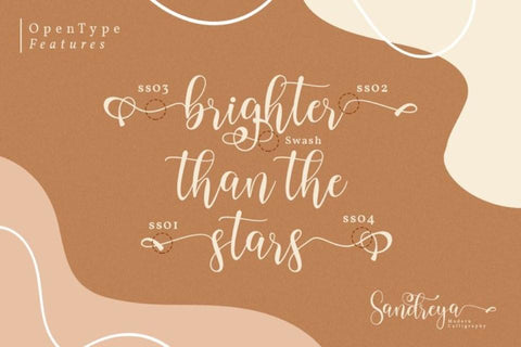 Sandreya Script Font yumnatype 
