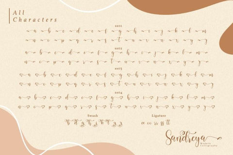Sandreya Script Font yumnatype 