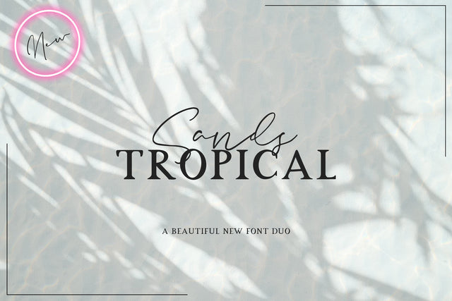 Sands Tropical Font Duo Font Jupiter Studio Fonts 