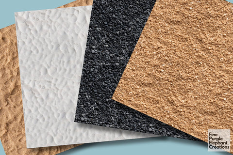 Sandy Beach Texture Digital Pattern Fine Purple Elephant Creations 