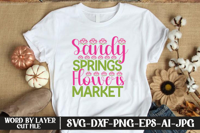 Sandy Springs Flowers Market SVG CUT FILE SVG MStudio 