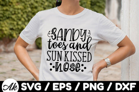 Sandy toes and sun kissed nose svg SVG akazaddesign 