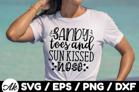 Sandy toes and sun kissed nose svg SVG akazaddesign 