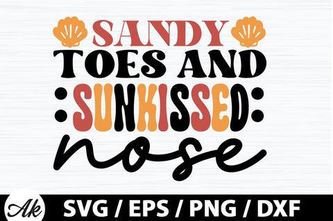 Sandy toes and sunkissed nose Retro SVG SVG akazaddesign 