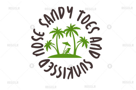 Sandy toes and sunkissed nose SVG SVG Regulrcrative 