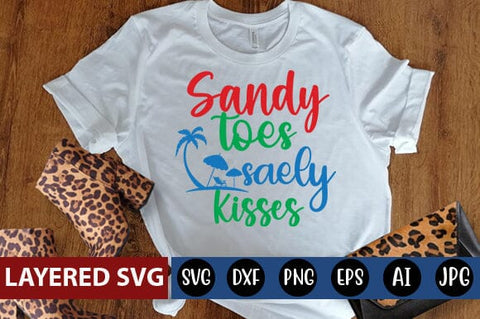 sandy toes saely kisses Svg SVG Blessedprint 