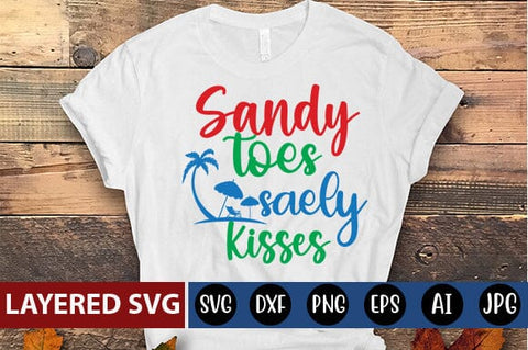 sandy toes saely kisses Svg SVG Blessedprint 