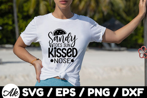 Sandy toes sun kissed nose svg SVG akazaddesign 
