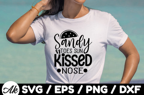 Sandy toes sun kissed nose svg SVG akazaddesign 