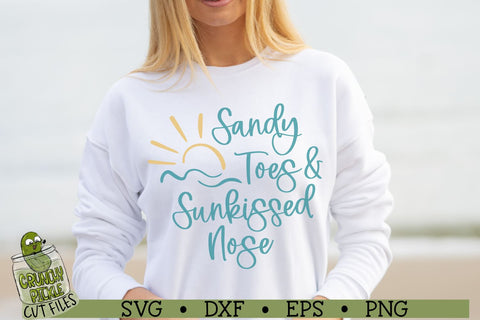 Sandy Toes Sunkissed Nose Beach SVG File SVG Crunchy Pickle 