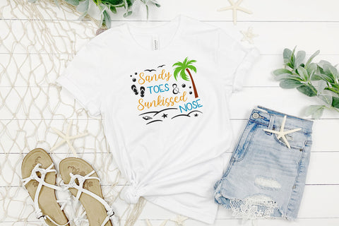 Sandy Toes & Sunkissed Nose Summer SVG SVG Hippo Creations 