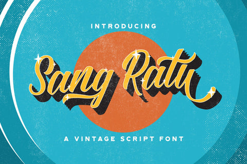 Sang Ratu - Vintage Script Font Font StringLabs 