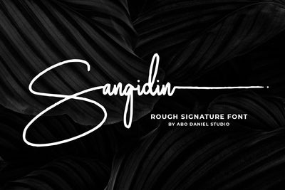 Sangidin Font Abo Daniel Studio 