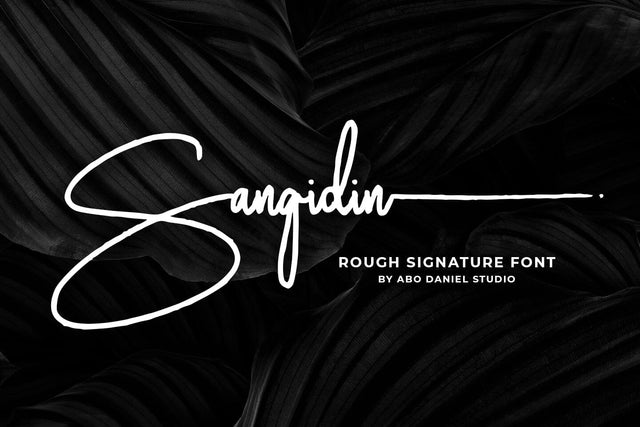 Sangidin Font Abo Daniel Studio 