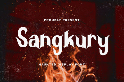 Sangkury - Haunted Display Font Font StringLabs 