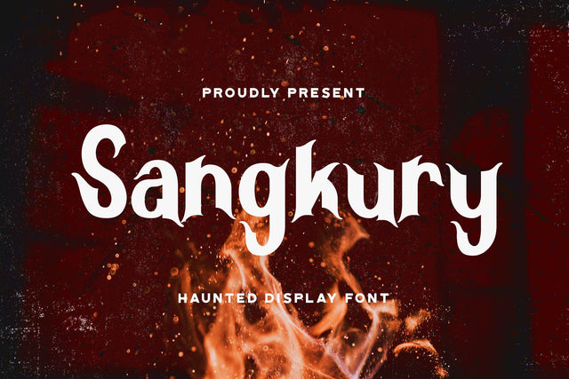 Sangkury - Haunted Display Font Font StringLabs 
