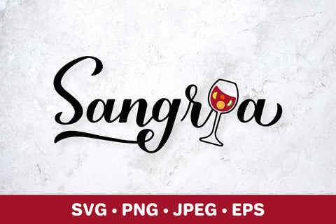 Sangria SVG. Summer drink glass SVG LaBelezoka 