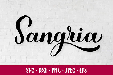 Sangria SVG. Summer drink. Hand lettered SVG LaBelezoka 