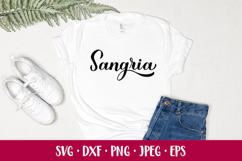Sangria SVG. Summer drink. Hand lettered SVG LaBelezoka 