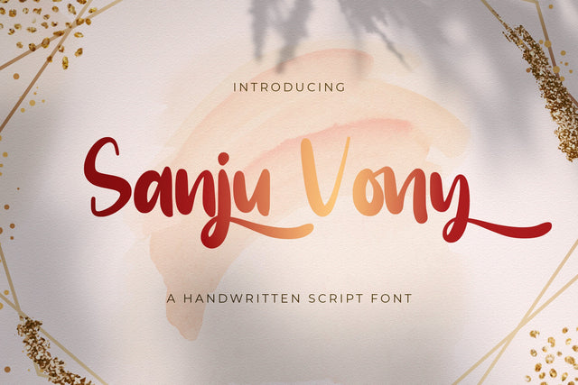 Sanju Vony - Handwritten Font Font StringLabs 
