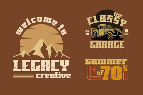 SANKOR | Groovy Retro Font Font twinletter 