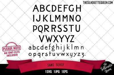 Sans Serif alphabets - ABC letters SVG Loveleen Kaur 