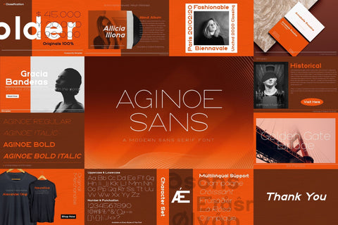 Sans Serif Display Font Bundle Font StringLabs 